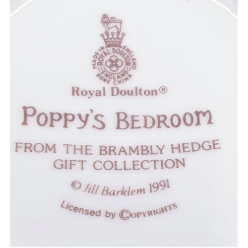 163 - ROYAL DOULTON CHINA LIDDED POT 'POPPY'S BEDROOM' FROM THE BRAMBLY HEDGE GIFT COLLECTION