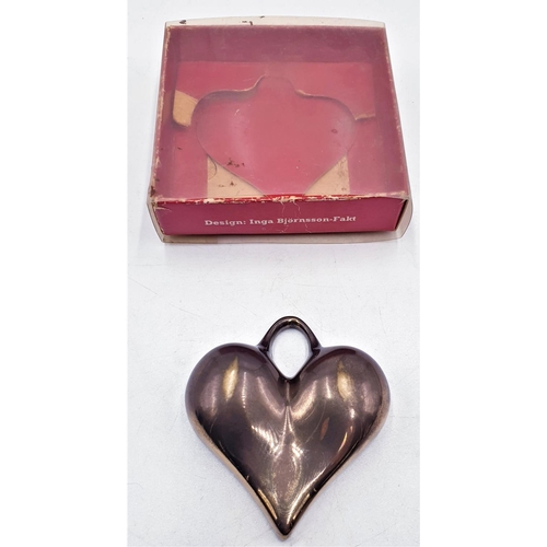 412 - SWEDISH FIRMA INGA BJORNSSON -FAKI BRASS HEART (Original Box)