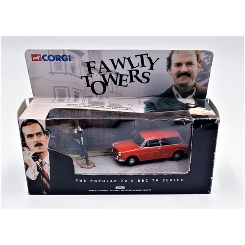 448 - CORGI DIE CAST CAR And FIGURINE FROM THE FAWLTY TOWERS SERIES