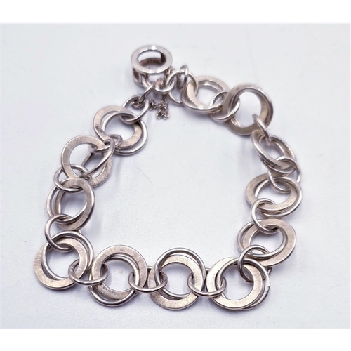 555 - SILVER (925) BRACELET (Total Weight 23.58 Grams)