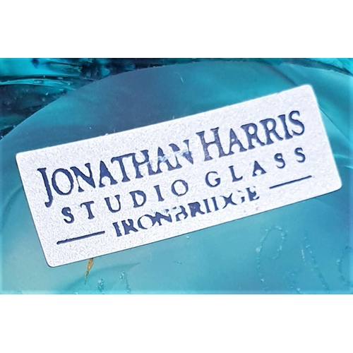 588 - JONATHAN HARRIS GLASS PAPERWEIGHT.
(Tucked away on the banks of the River Severn, in the midst of Ir... 