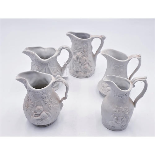 60 - PORTMEIRION PARIAN WARE JUGS (5)