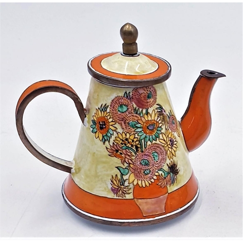 693 - SMALL NOVELTY COFFEE POT Plus COALPORT TEAPOT DECORATION (Approx 9cm )