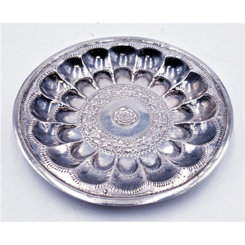 76 - INDIAN SILVER Small 13cm Dia TRAY