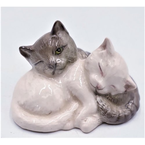 787 - ROYAL DOULTON MODEL OF TWO KITTENS ASLEEP