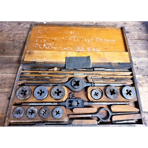 791 - MILITARY TAP And DIE SET (Claw Marks & Lyndon Makers Marks)  (Probably Used On Armoured Vehicles Or ... 