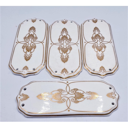 797 - VICTORIAN DOOR FINGER PLATES (4)