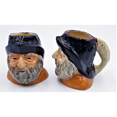 817 - SHORTER & SONS 10cm TOBY JUGS (2) 'FISHERMAN'