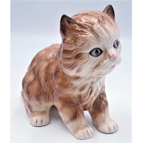 101 - H.WAIN & Sons (Melba Ware) Large 23cm x 15cm MODEL OF A KITTEN