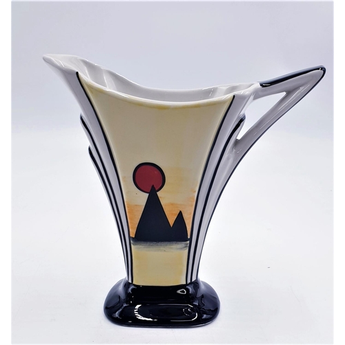 108 - LORNA BAILEY 19cm WATER JUG IN THE PYRAMIDS DESIGN Signed By Lorna Bailey c2001