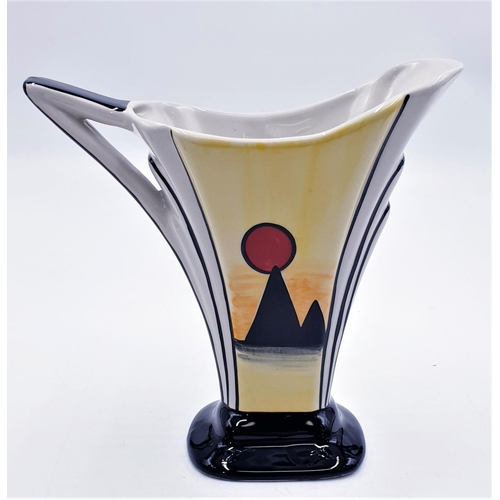 108 - LORNA BAILEY 19cm WATER JUG IN THE PYRAMIDS DESIGN Signed By Lorna Bailey c2001