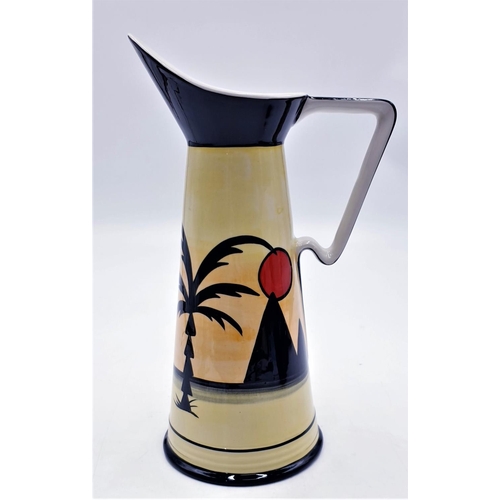 111 - LORNA BAILEY 26.5 cm WATER JUG IN THE PYRAMIDS DESIGN Signed By Lorna Bailey c2001