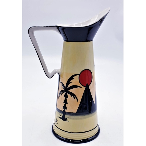 111 - LORNA BAILEY 26.5 cm WATER JUG IN THE PYRAMIDS DESIGN Signed By Lorna Bailey c2001