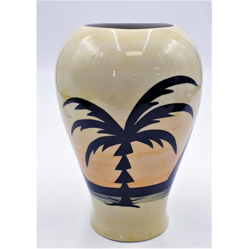 112 - LORNA BAILEY 17.5cm VASE IN THE PYRAMIDS DESIGN Signed By Lorna Bailey c2001