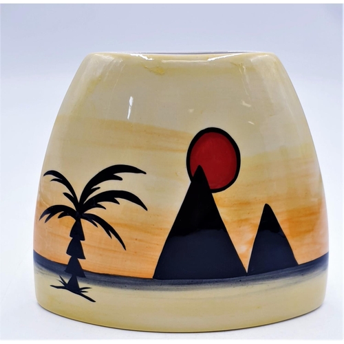 113 - LORNA BAILEY 13cm VASE IN THE PYRAMIDS DESIGN Signed By Lorna Bailey c2001