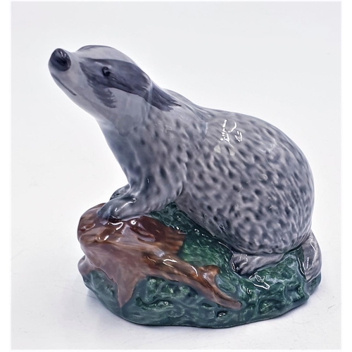 120 - BESWICK BENEAGLES WHISKY DECANTER FASHIONED AS A BADGER