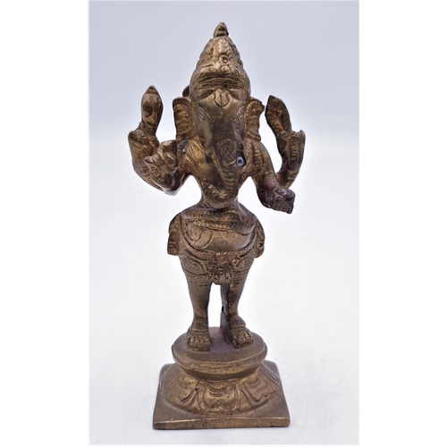 138 - INDIAN GANESH 14cm  FIGURINE