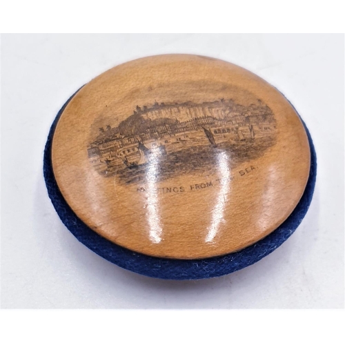 163 - MAUCHLINE WARE PIN CUSHION 