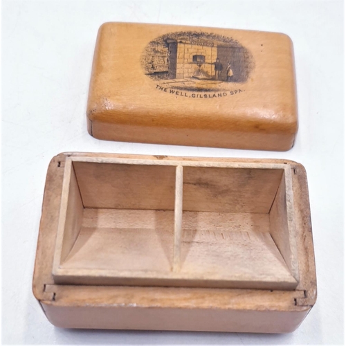 164 - MAUCHLINE WARE STAMP BOX 