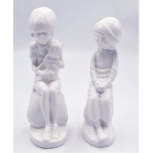 174 - SPODE CHINA FIGURINES (2) 