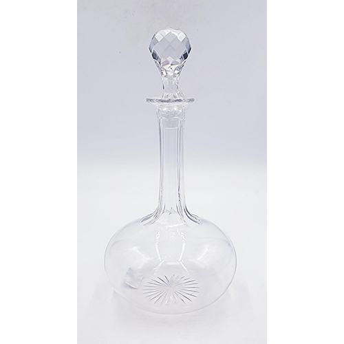 241 - CRYSTAL GLASS Large 28cm DECANTER (Pair)