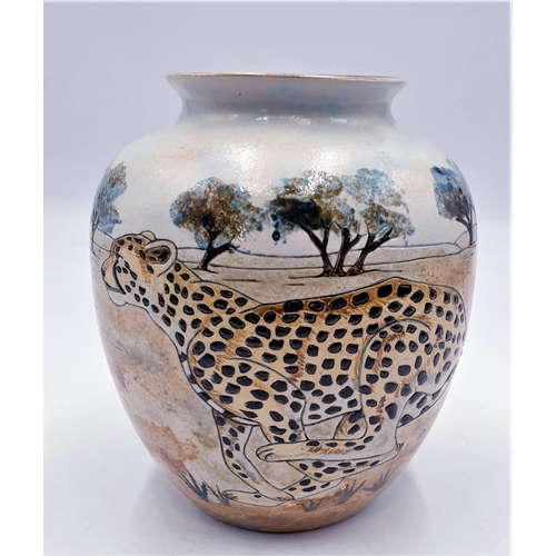 284 - BURSLEM POTTERY 19cm VASE (Trial Piece)