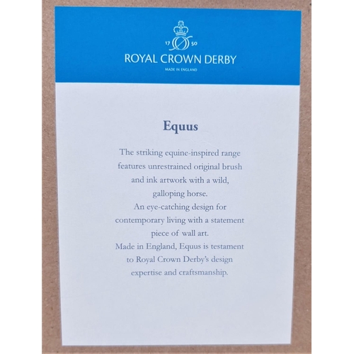 437 - ROYAL CROWN DERBY Large 46cm x 36cm FRAMED TILE 