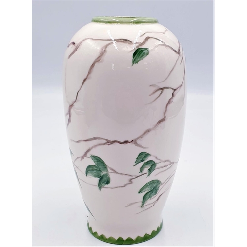 483 - CERAMIC 21cm (Hand Painted) VASE (Original Unique One Off By Victoria Bourne-----Signed) (2nds)