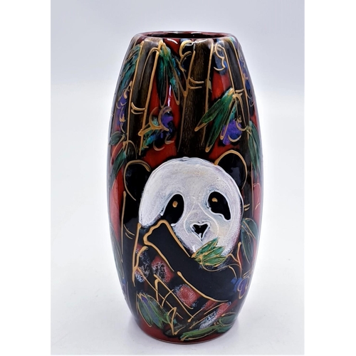 418 - ANITA HARRIS ART POTTERY 17cm SKITTLE VASE 