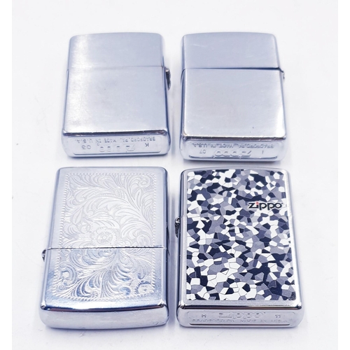 781 - ZIPPO LIGHTERS (4)