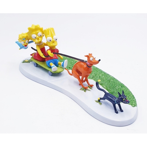 795 - COALPORT CHINA TABLEAU 31.5cm x 11cm 'MUSH' FROM THE THE SIMPSONS COLLECTION (Limited Edition Of 4,0... 