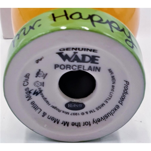 319 - WADE CHARACTER FIGURINE 'MR HAPPY' No 1041 FROM THE Mr MEN COLLECTION (Certificate & Original Box)
