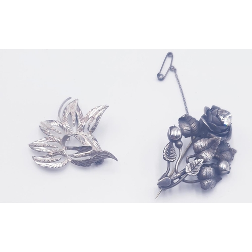 332 - SILVER (Hallmarked) BROOCH Plus SILVER (925) BROOCH