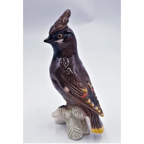 116 - GOEBEL PORCELAIN 17cm MODEL OF A WAXWING CV 80