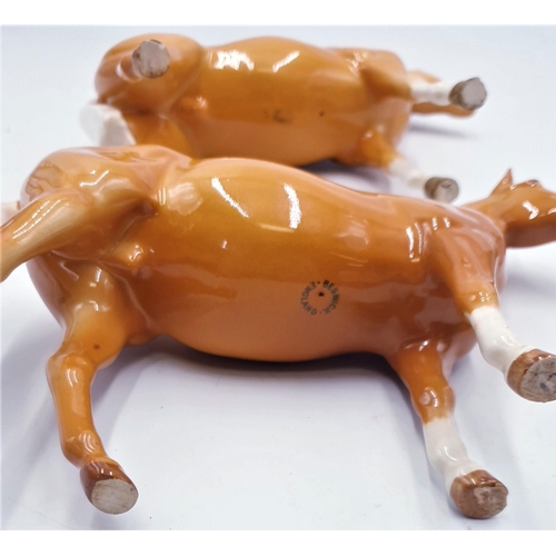 122 - BESWICK MODELS OF TWO PALOMINOS (2) (One Has Chipped Hoof The Other Ear Is Damaged)