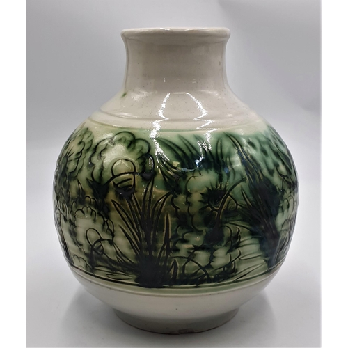 734 - CERAMIC 22cm (Hand Thrown) VASE Signed By Joyce Cooper