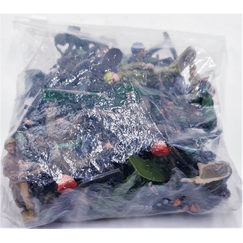 743 - BAG CONTAINING  A Qty Of TOY SOLDIERS Mainly CRESCENT And MARX