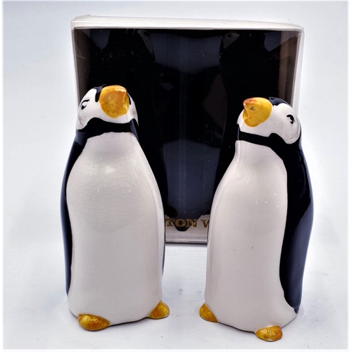 99 - CARLTON WARE SALT & PEPPER POTS FASHIONED AS PENGUINS (Original Box)