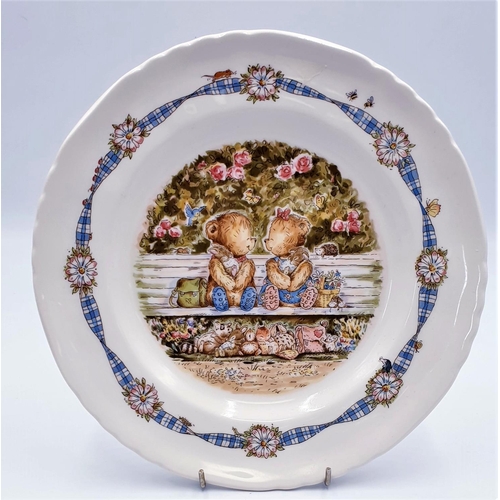 757 - WEDGWOOD CHINA Large 26.5cm Dia PLATE 'RAMBLING TED' (Marked 2nds)