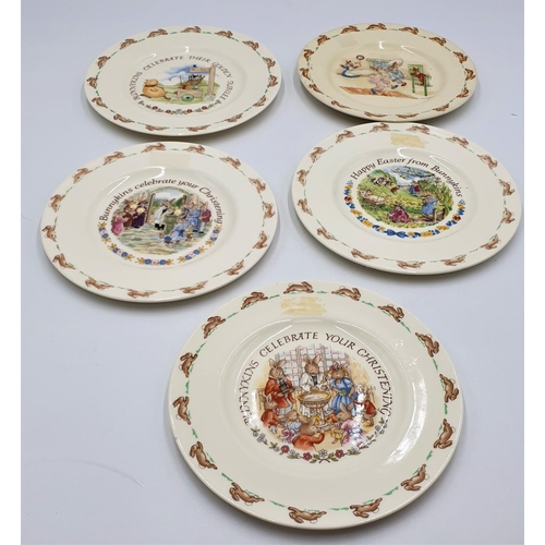 760 - ROYAL DOULTON BUNNYKINS PLATES (5) (Scratches On Some)