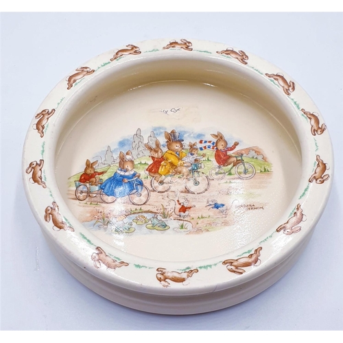 764 - ROYAL DOULTON BUNNYKINS 19cm Dia FOOD BOWL  (Few Scratches)