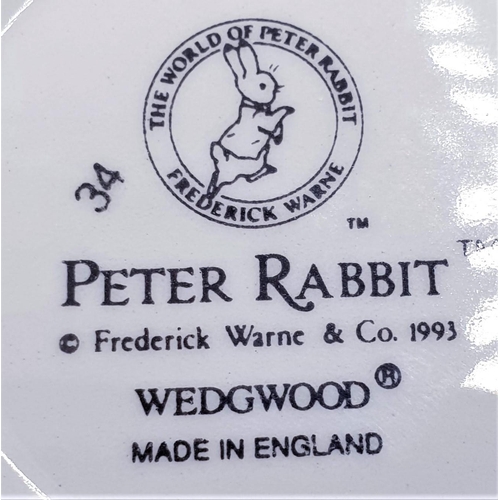 770 - WEDGWOOD CHINA Miniature BEATRIX POTTER TRIO 'PETER RABBIT'