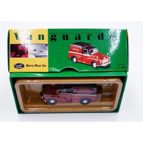 131 - VANGUARDS DIE CAST MODEL OF A MORRIS MINOR VAN (Boxed)