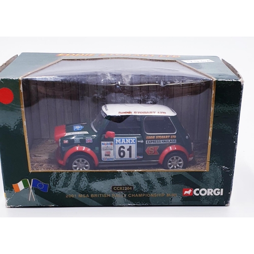 134 - CORGI DIE CAST MODEL OF A MINI CAR (British Rally Championship) (Boxed)