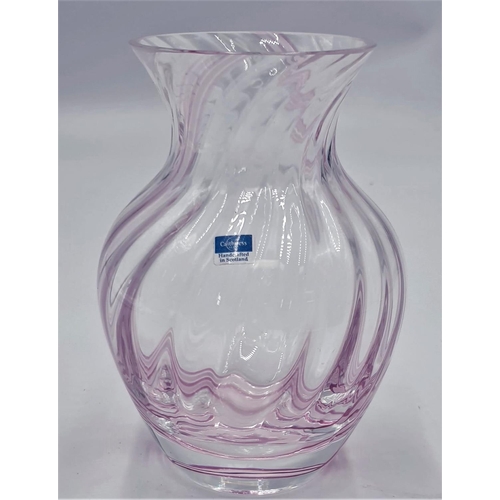 152 - CAITHNESS CRYSTAL 14cm VASE (Made In Scotland) (Original Label Attached)