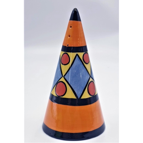 227 - LORNA BAILEY 13 cm CONICAL SUGAR SHAKER (Limited Edition 50 This One Being No 29) (Old Ellgreave Bac... 