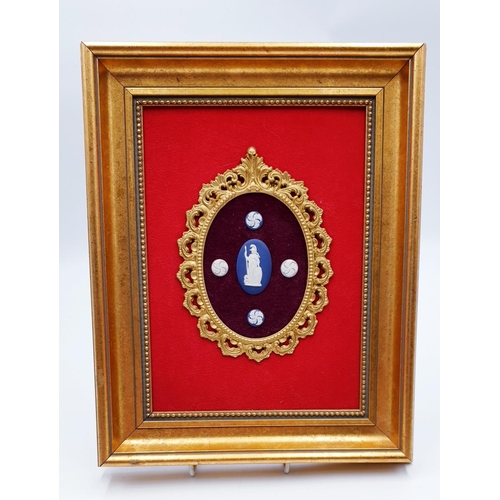 231 - FRAMED WEDGWOOD CAMEO'S