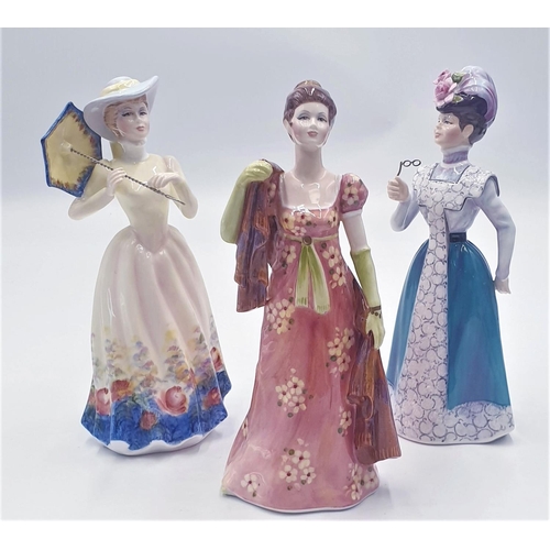 350 - FRANCHESCA CHINA FIGURINES (3) 