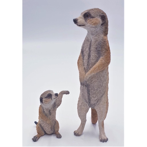 353 - COUNTRY ARTIST MODEL OF A MEERKAT & PUP