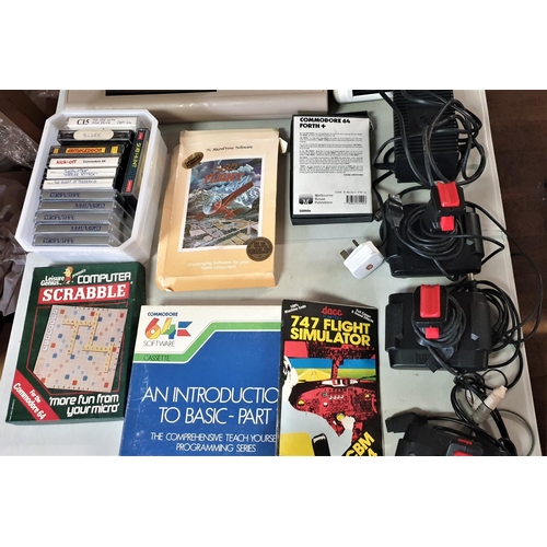 519 - COMMODORE 64 C2N COMPUTER (Original Box And Packaging), JOYSTICKS DATA RECORDER , BOOKS & SOFTWARE,E... 